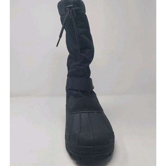 ALEADER Winter Snow Boots Mens Size 10 Black Insulated Waterproof Vegan main image 11